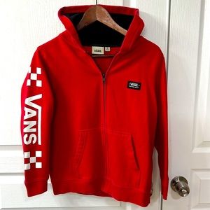 Red Vans zip up size M